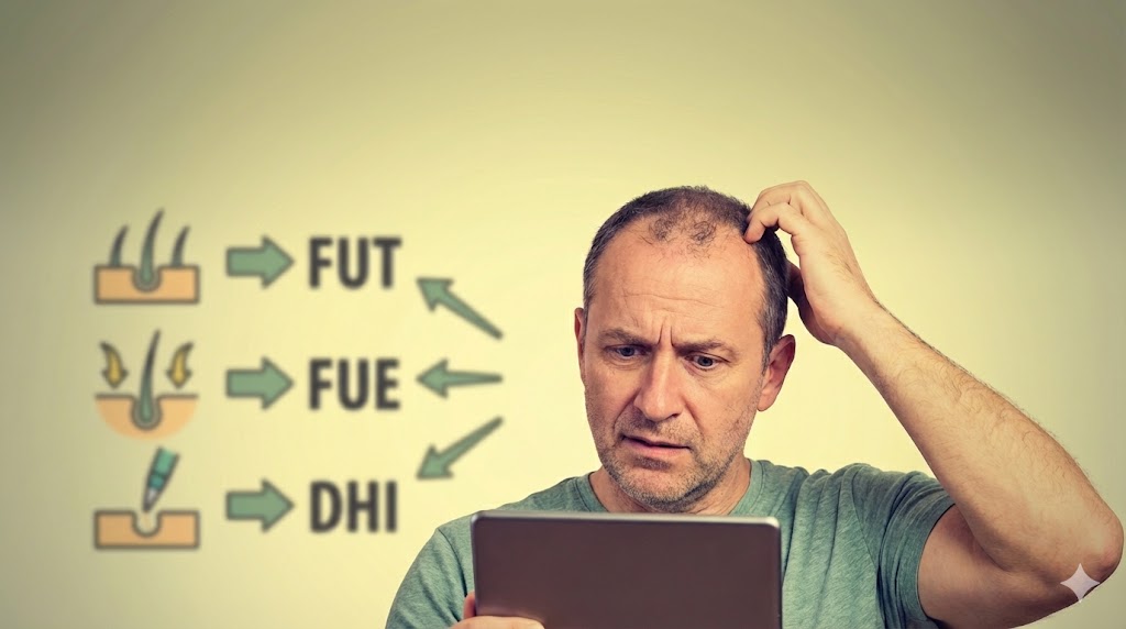 Easy Guide to 3 Main Hair Transplants: FUT, FUE & DHI